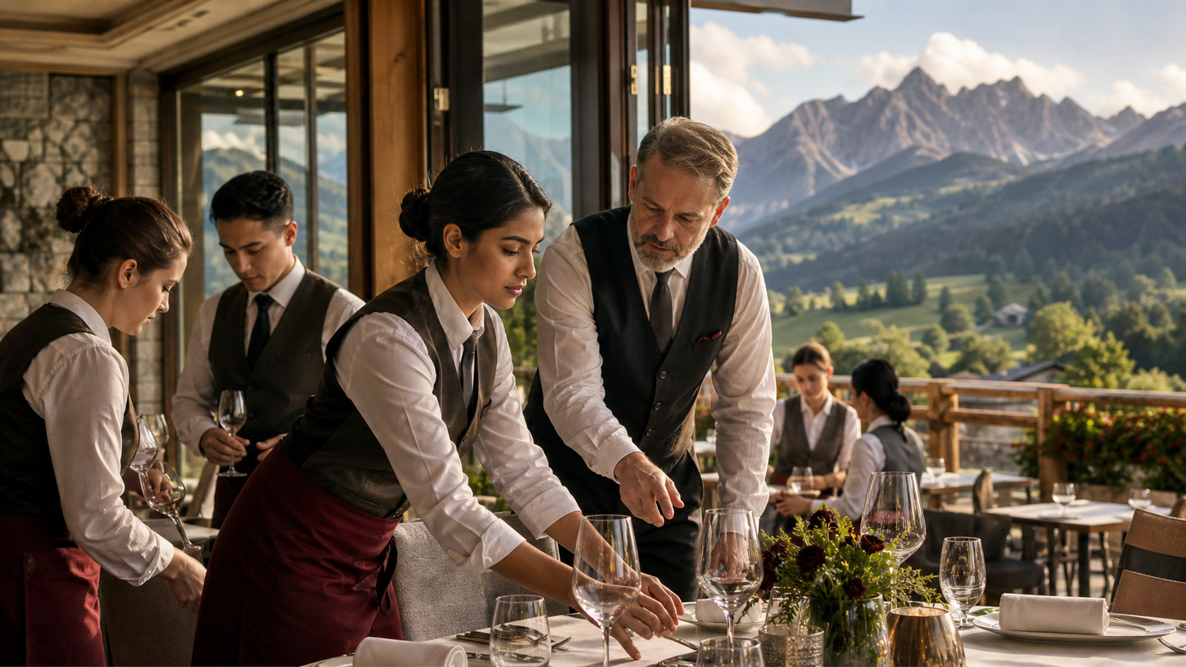 Indian candidate learning in a German hospitality setting