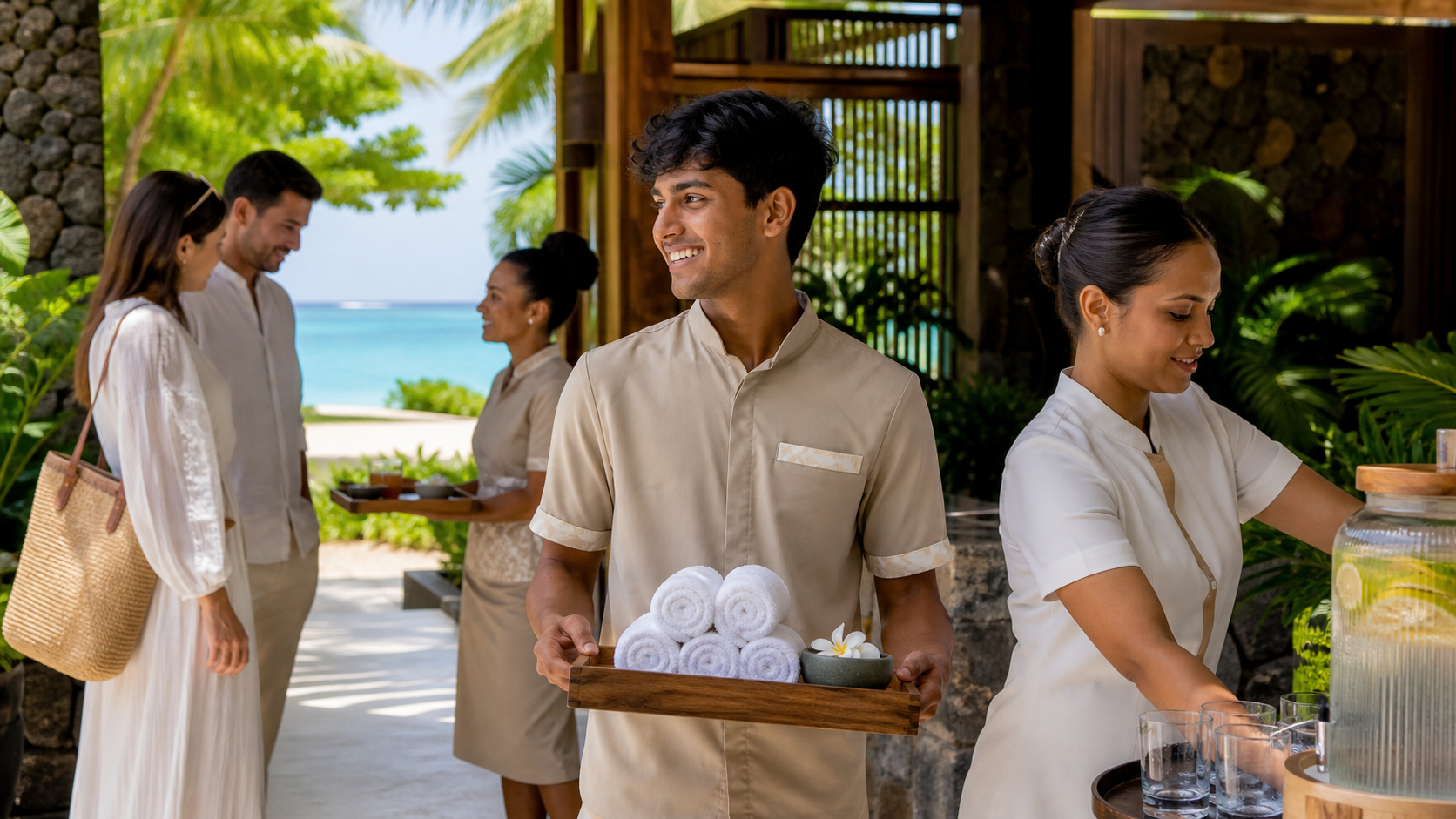 Indian hospitality candidate experiencing Mauritius