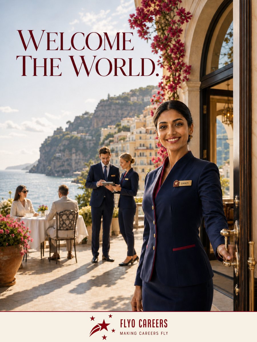 Welcome the World Flyo Careers poster