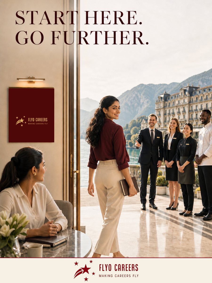 Start Here. Go Further. Flyo Careers poster